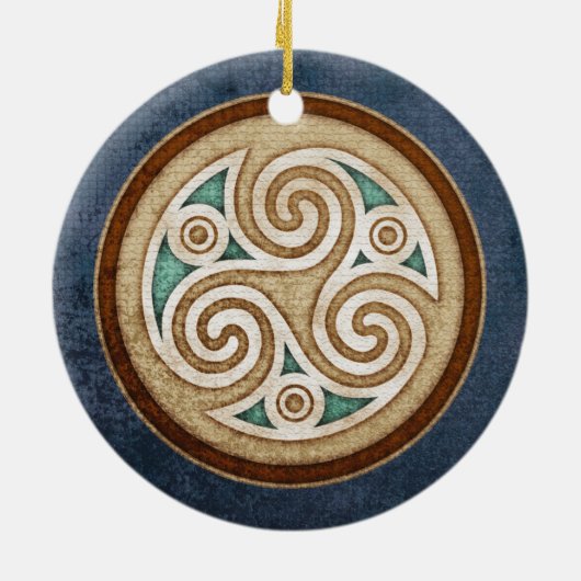 Light Tris Pendant/Ornament Keramisch Ornament (Achterkant)