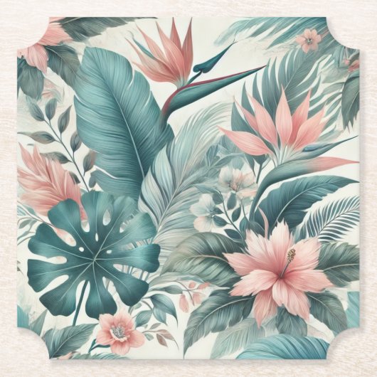 Light Tropical Essence Papier Onderzetter (Voorkant)