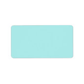 Light Turquoise Address Label (Voorkant)