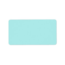 Light Turquoise Address Label