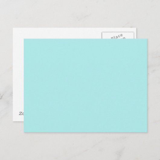 Light Turquoise-Briefkaart Briefkaart (Voorkant / Achterkant)