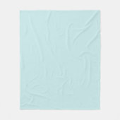 Light Turquoise Fleece Blanket (Voorkant)