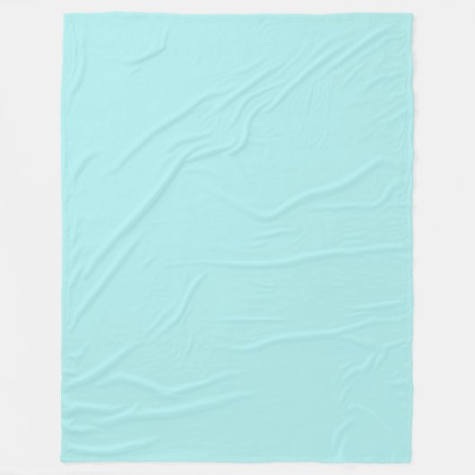 Light Turquoise Fleece Blanket (Voorkant)