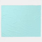 Light Turquoise Fleece Blanket (Voorkant (Horizontaal))