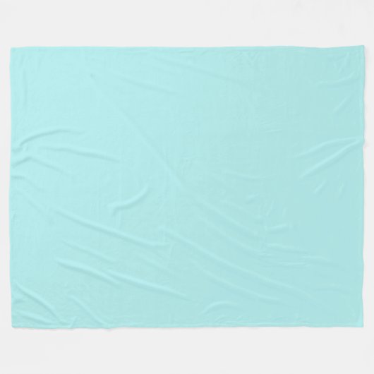 Light Turquoise Fleece Blanket (Voorkant (Horizontaal))