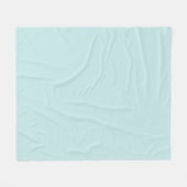 Light Turquoise Fleece Blanket Deken (Voorkant (Horizontaal))