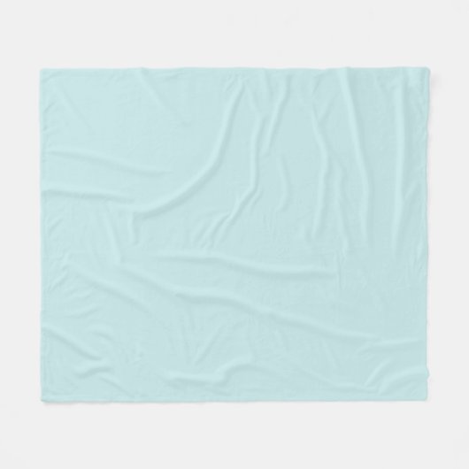 Light Turquoise Fleece Blanket Deken (Voorkant (Horizontaal))