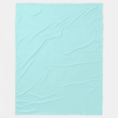 Light Turquoise Fleece Blanket Deken (Voorkant)