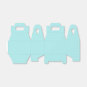 Light Turquoise Gable Favor Box Bedankdoosjes (Uitgevouwen)
