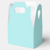 Light Turquoise Gable Favor Box Bedankdoosjes (Geopend)