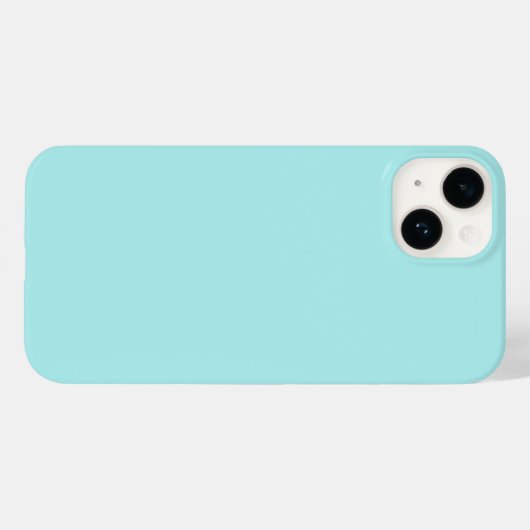 Light Turquoise iPhone 14 Hoesje (Achterkant (horizontaal))