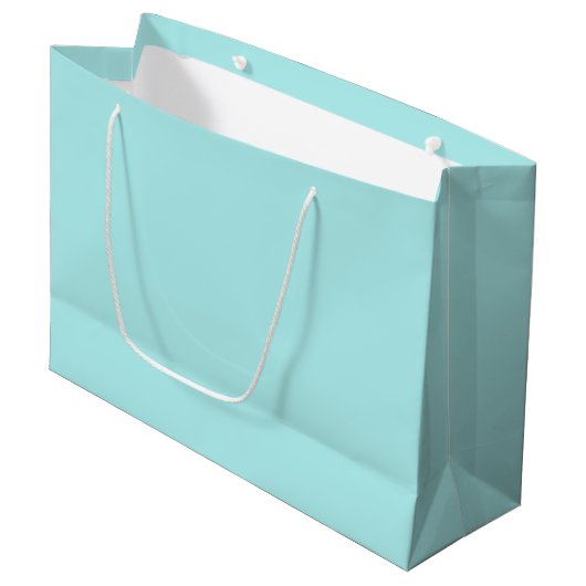 Light Turquoise Large Gift Bag Cadeautasje (Voorkant Gekanteld)