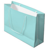 Light Turquoise Large Gift Bag Large Cadeautasje (Voorkant Gekanteld)