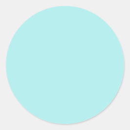 Light Turquoise Large Round Sticker
