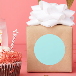 Light Turquoise Large Round Sticker