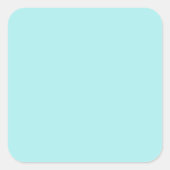 Light Turquoise Large Square Sticker (Voorkant)