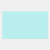 Light Turquoise Rechthoekige Sticker (Voorkant)