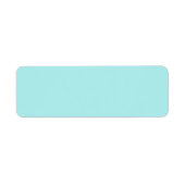 Light Turquoise Return Address Label (Voorkant)