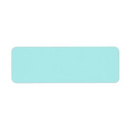 Light Turquoise Return Address Label
