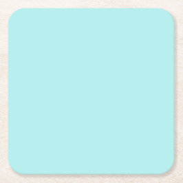 Light Turquoise Square Paper Onderzetter
