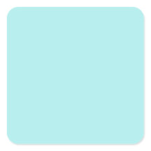 Light Turquoise Square Sticker