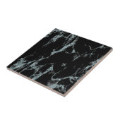 Light Turquoise Vein Black Marble Kijk uit Tegeltje (Zijkant)