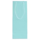 Light Turquoise Wine Gift Bag Wijn Cadeautas (Achterkant)