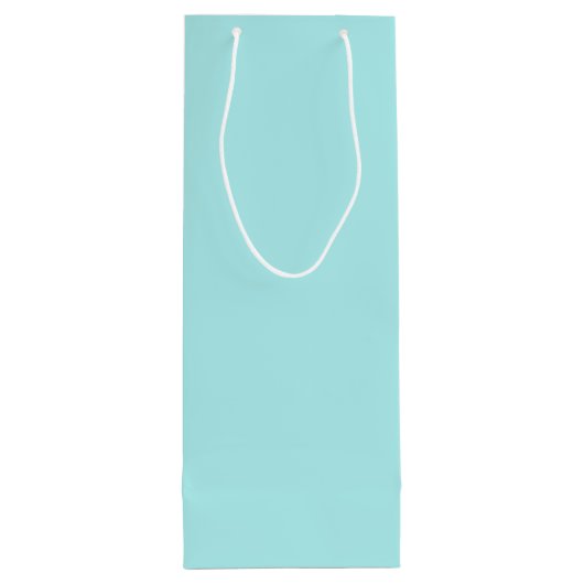 Light Turquoise Wine Gift Bag Wijn Cadeautas (Achterkant)