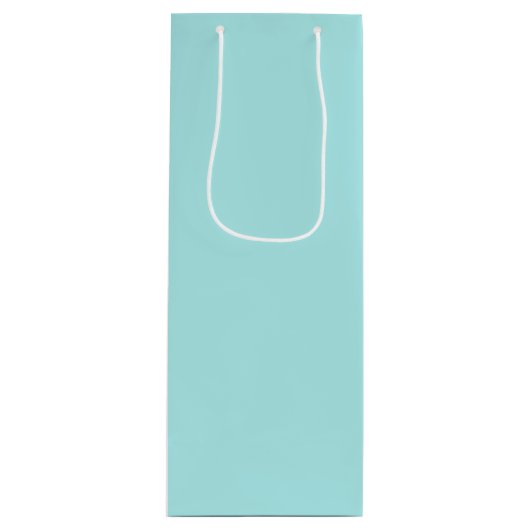 Light Turquoise Wine Gift Bag Wijn Cadeautas (Voorkant)