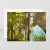 Light Unicorn Princess Briefkaart (Voorkant / Achterkant)