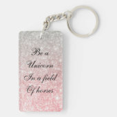 Light Unicorn Sleutelhanger (achterkant)