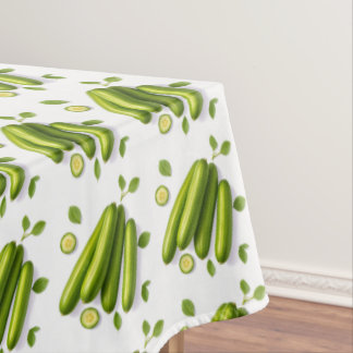 Light Vegetable Cucumber Floral Pattern Tafelkleed