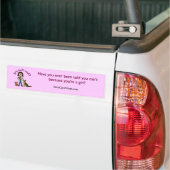 Light Veterinarian Girl Bumpersticker (Op Truck)