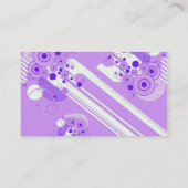 Light Violet Profile Card Visitekaartje (Achterkant)
