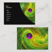 LIGHT VORTEX AMETHYST green yellow black sinaasapp Visitekaartje (Voorkant / Achterkant)