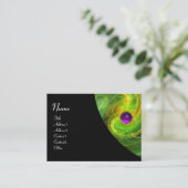 LIGHT VORTEX AMETHYST green yellow black sinaasapp Visitekaartje (Staand voorkant)