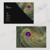 LIGHT VORTEX AMETHYST grijs oranje geel zwart Visitekaartje (Voorkant / Achterkant)