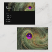 LIGHT VORTEX AMETHYST oranje grijs zwart Visitekaartje (Voorkant / Achterkant)