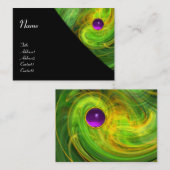 LIGHT VORTEX AMETHYST oranje groen geel zwart Visitekaartje (Voorkant / Achterkant)