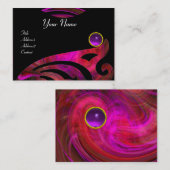 LIGHT VORTEX AMETHYST roze geel zwart rood violet Visitekaartje (Voorkant / Achterkant)