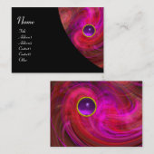 LIGHT VORTEX AMETHYST roze geel zwart rood violet Visitekaartje (Voorkant / Achterkant)