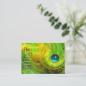 LIGHT VORTEX AQUAMARINE green yellow oranje blue Visitekaartje (Staand voorkant)