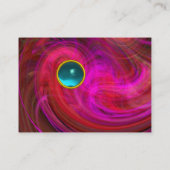 LIGHT VORTEX AQUAMARINE roze paars rood geel Visitekaartje (Achterkant)