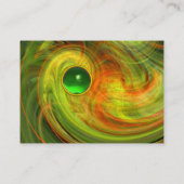 LIGHT VORTEX EMERALD black yellow oranje green Visitekaartje (Achterkant)