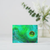LIGHT VORTEX EMERALD green yellow oranje blue Visitekaartje (Staand voorkant)