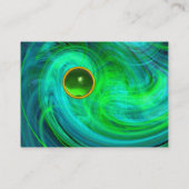 LIGHT VORTEX EMERALD green yellow oranje blue Visitekaartje (Achterkant)