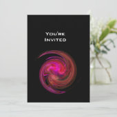 LIGHT VORTEX helder rood violet roze paars zwart Kaart (Staand voorkant)