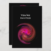 LIGHT VORTEX helder rood violet roze paars zwart Kaart (Voorkant / Achterkant)