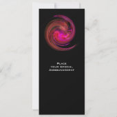 LIGHT VORTEX helder roze rood violet paars zwart Kaart (Achterkant)