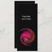 LIGHT VORTEX helder roze rood violet paars zwart Kaart (Voorkant / Achterkant)